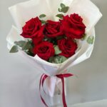 Букет из красных французских роз «Любовь»