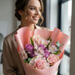 Букет из французских роз "Страсть"