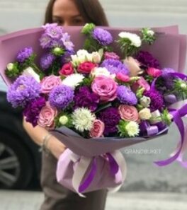 Букет в сиреневом цвете