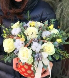 Коробка с хлопком