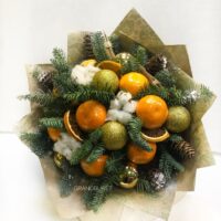 Съедобный букет на новый год